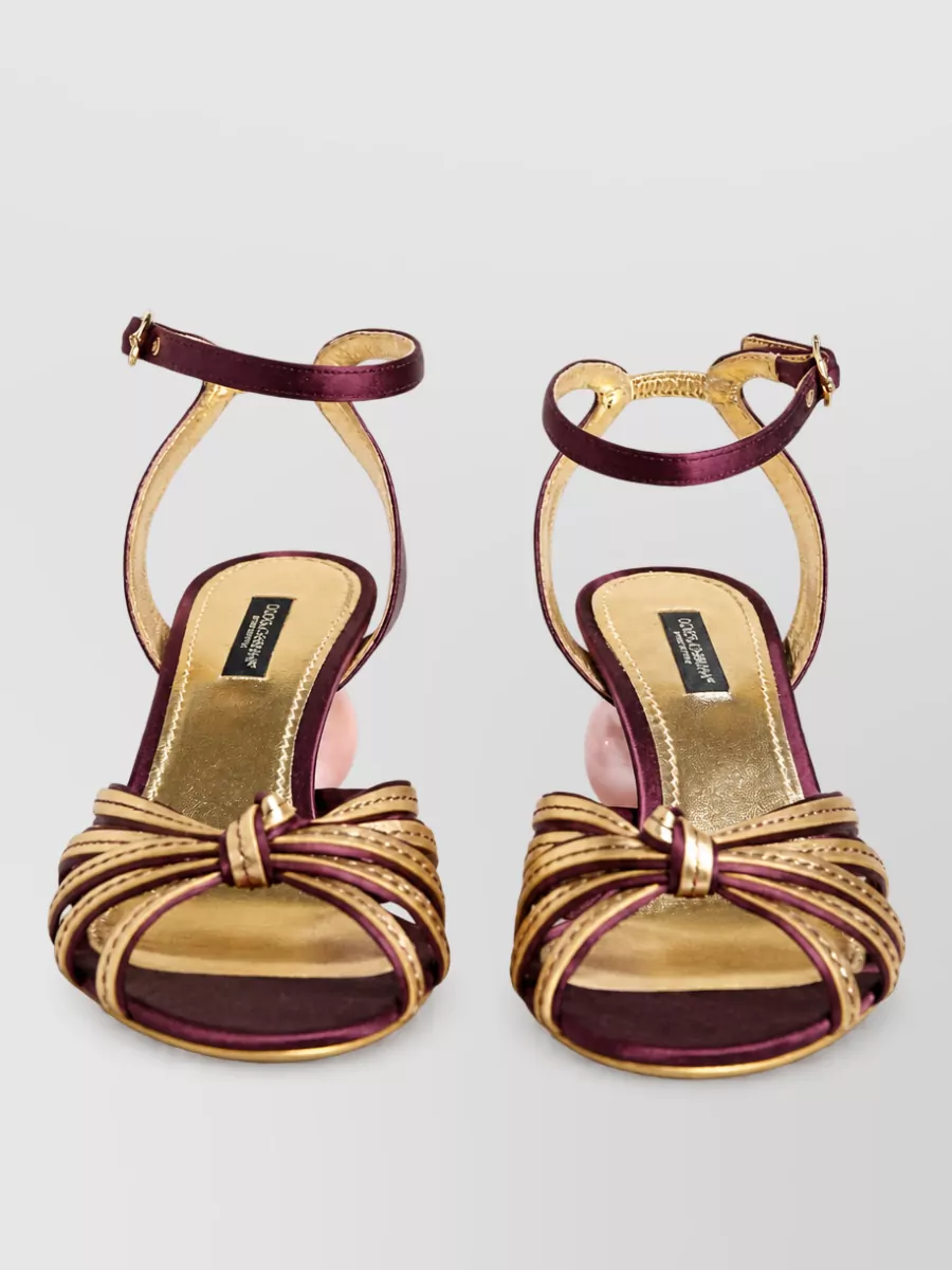 Dolce&Gabbana silk keira mules