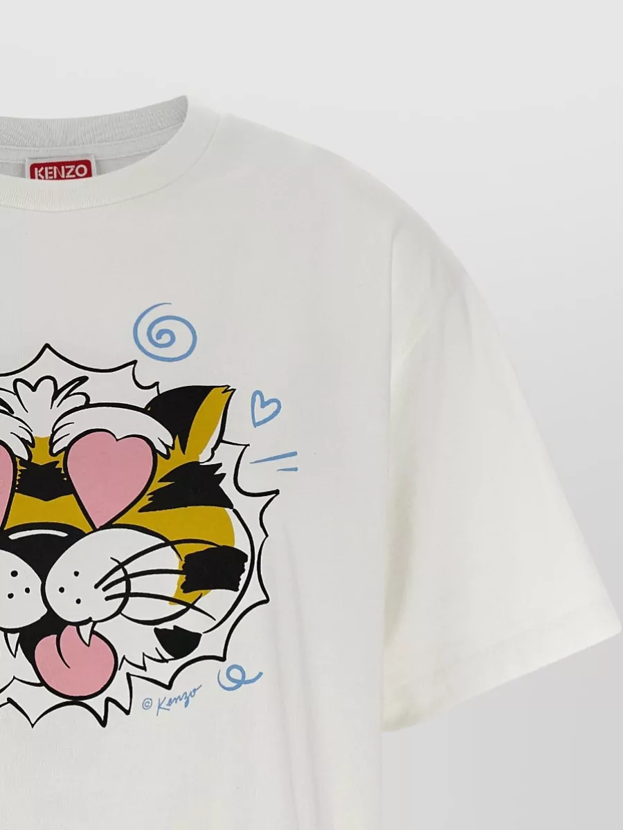 Kenzo Tiger Graphic Short Sleeve Crew Neck T Shirt