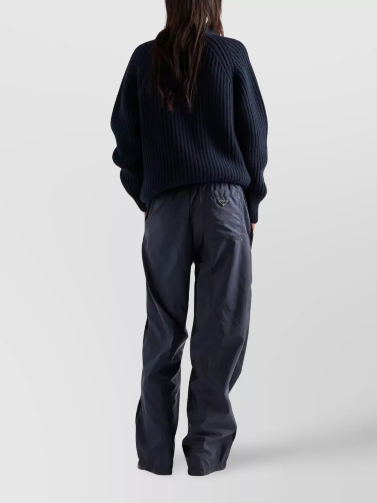 Prada Re-Nylon Pants Elastic Waistband