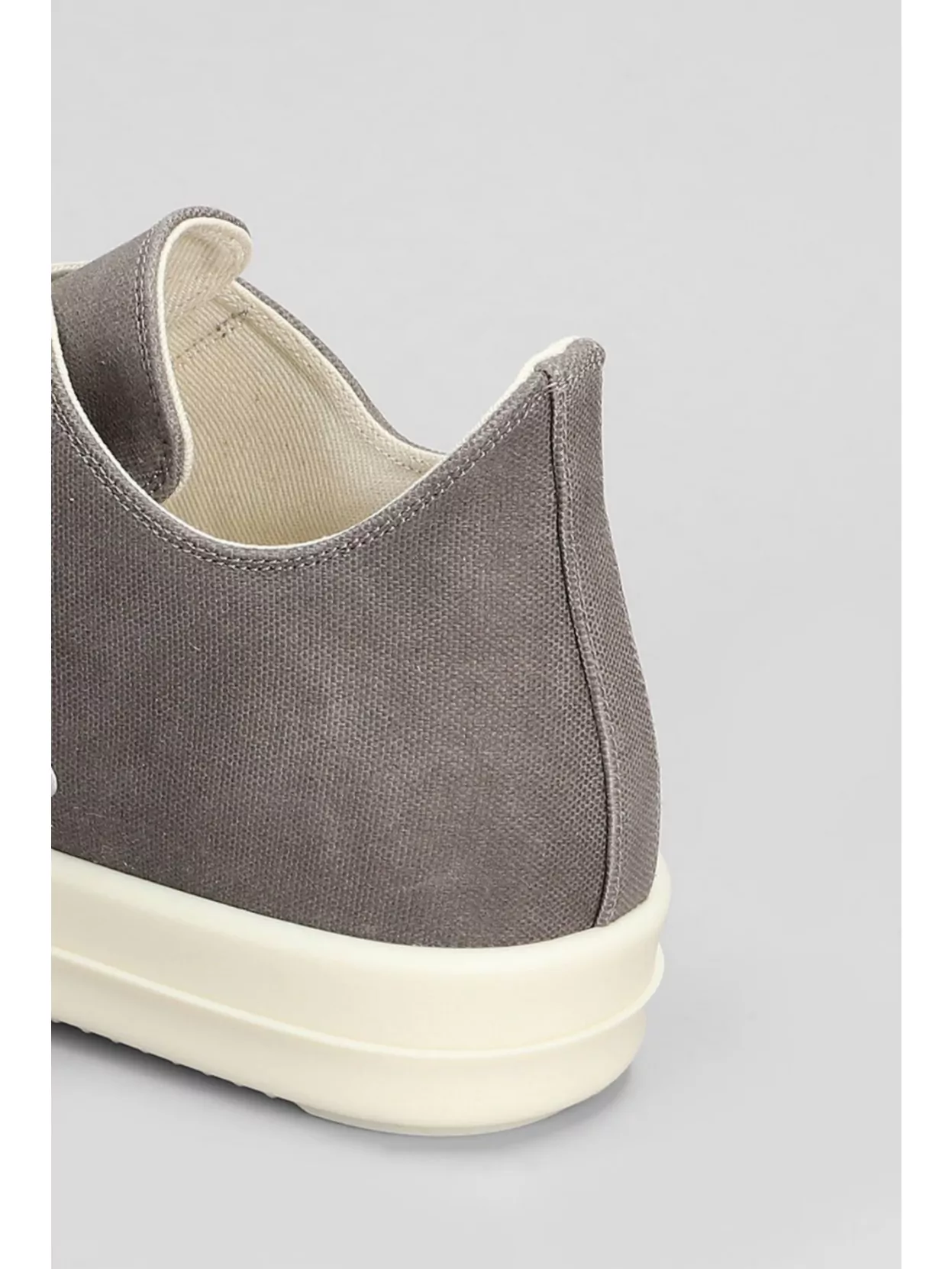Shop Rick Owens Drkshdw Canvas Eyelet Round Toe Sneakers
