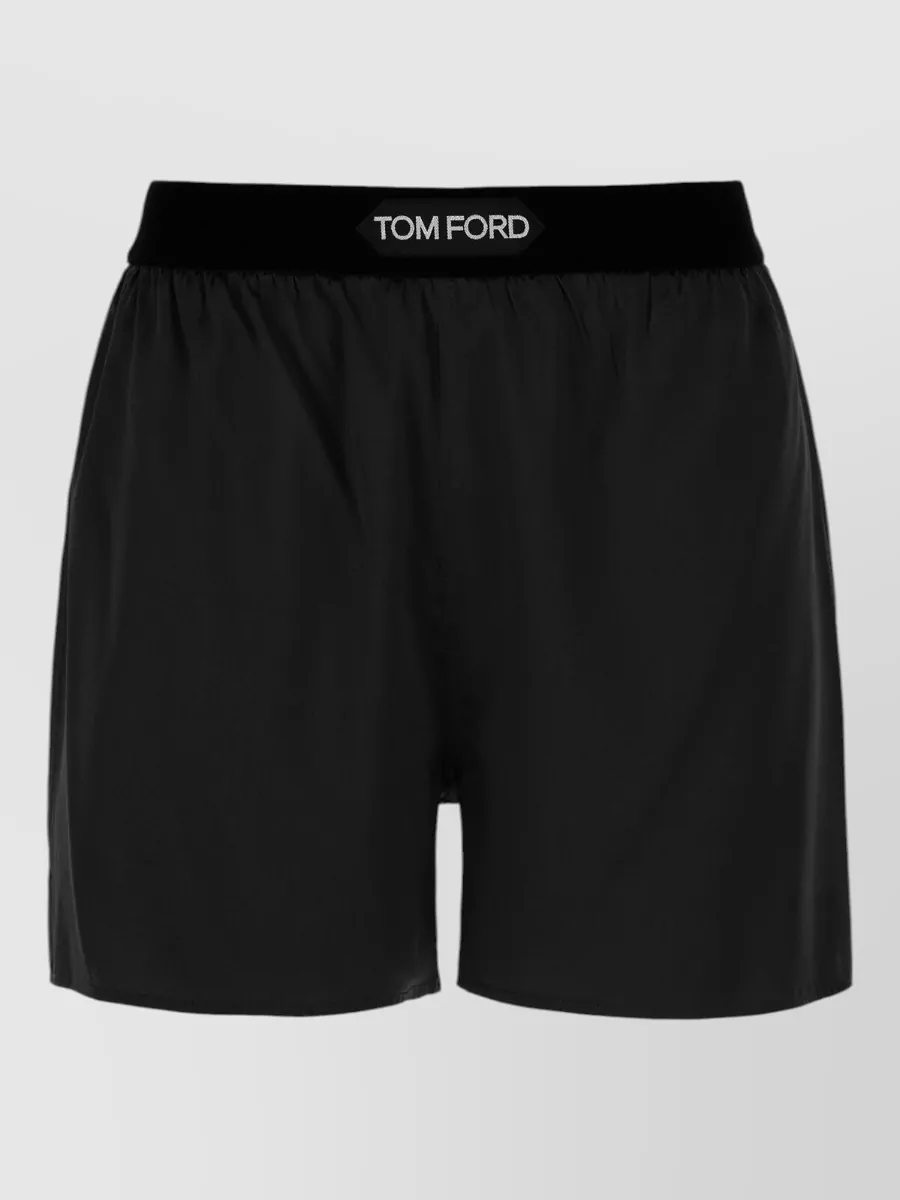 Tom Ford silk logo-waistband pyjama shorts