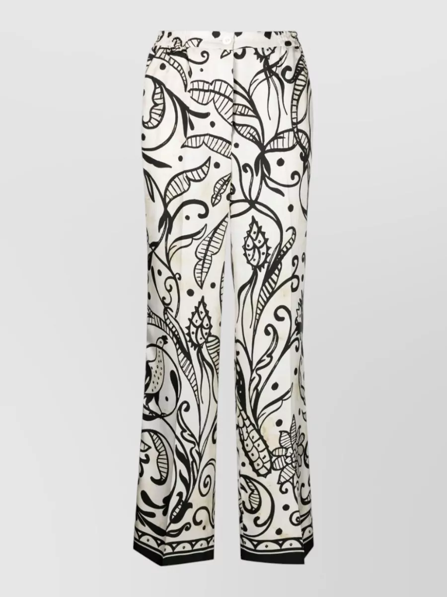 F.r.s For Restless Sleepers silk floral-print wide-leg trousers