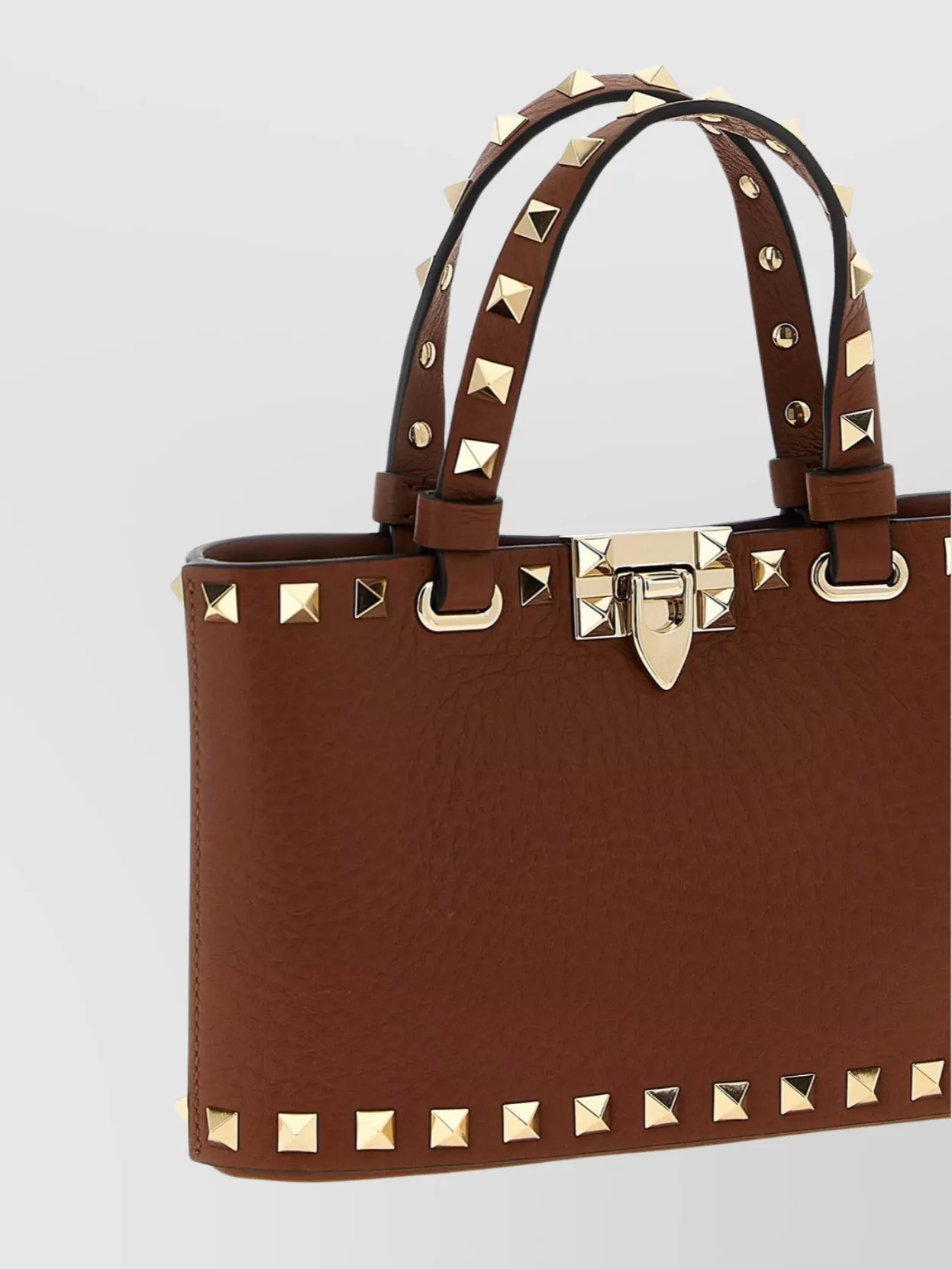 Valentino Garavani Rockstud Leather Top Handle Shoulder Bag