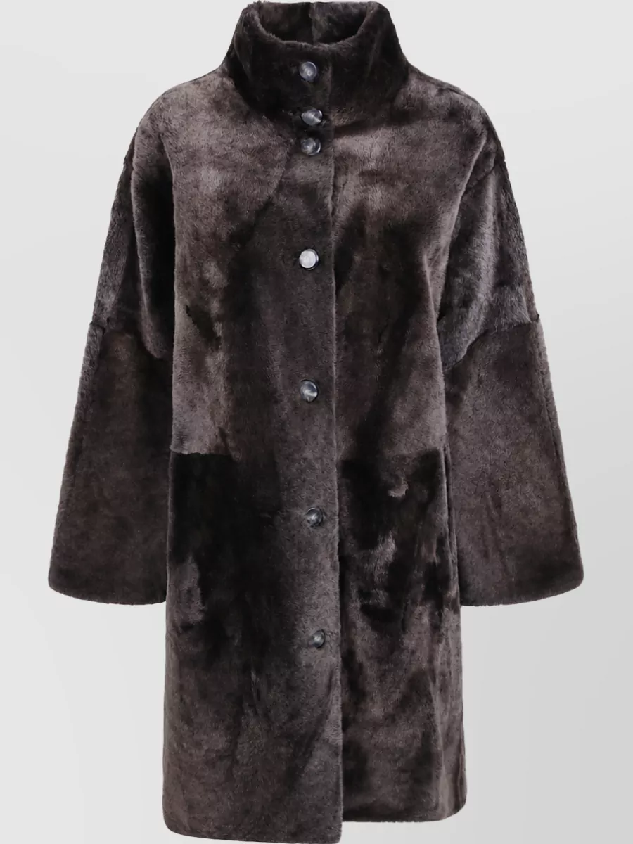 Yves Salomon leather coat