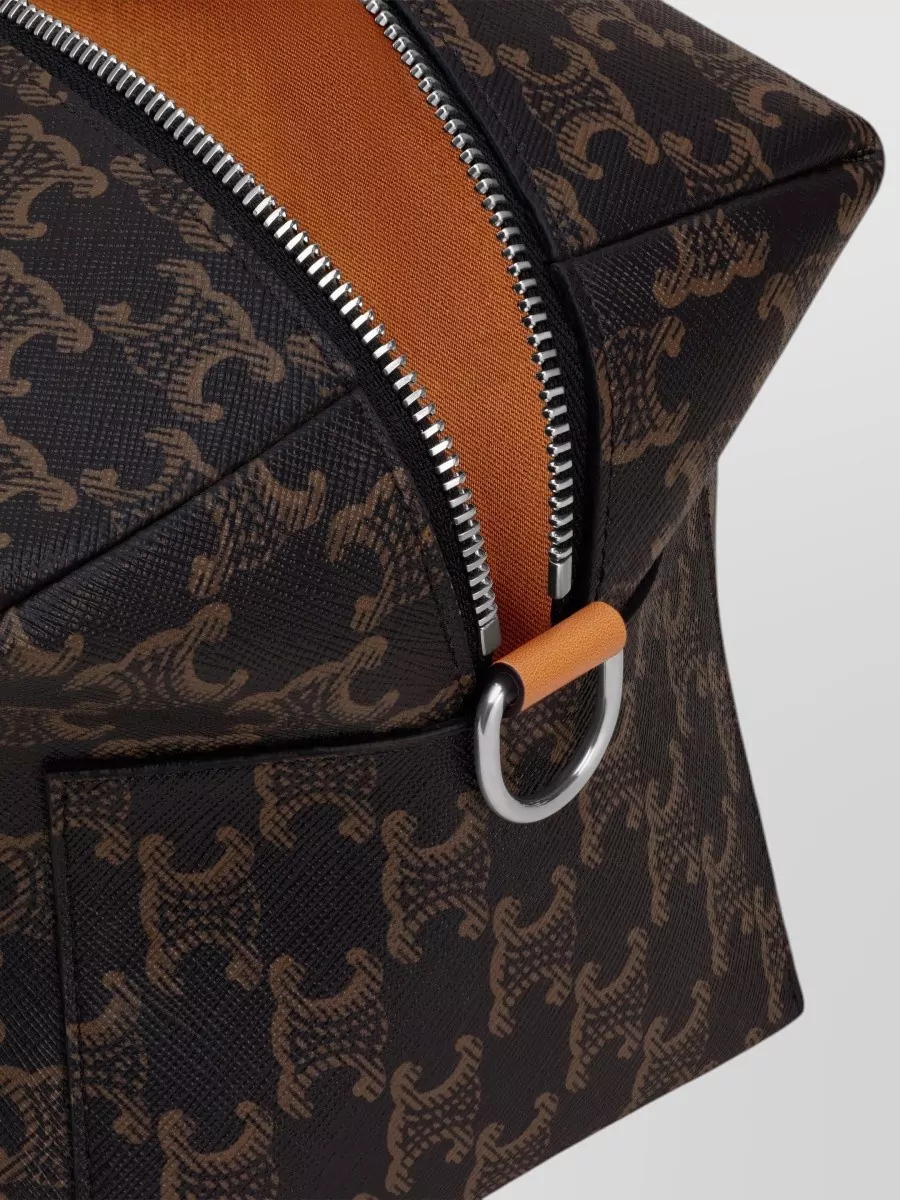 Celine Leather Trimmed Clutch Bag