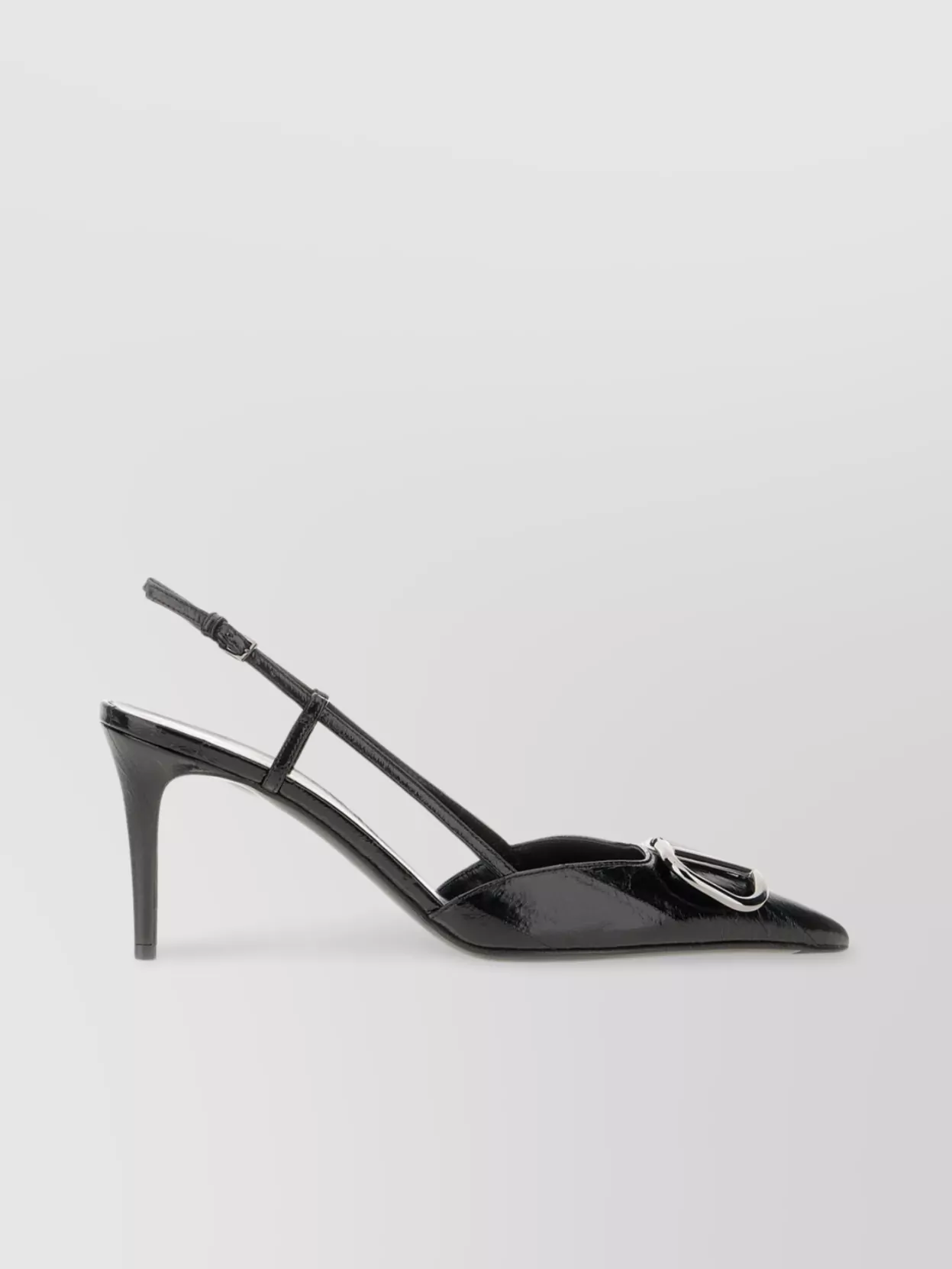 Valentino Vlogo Pointed Toe Slingback Pump