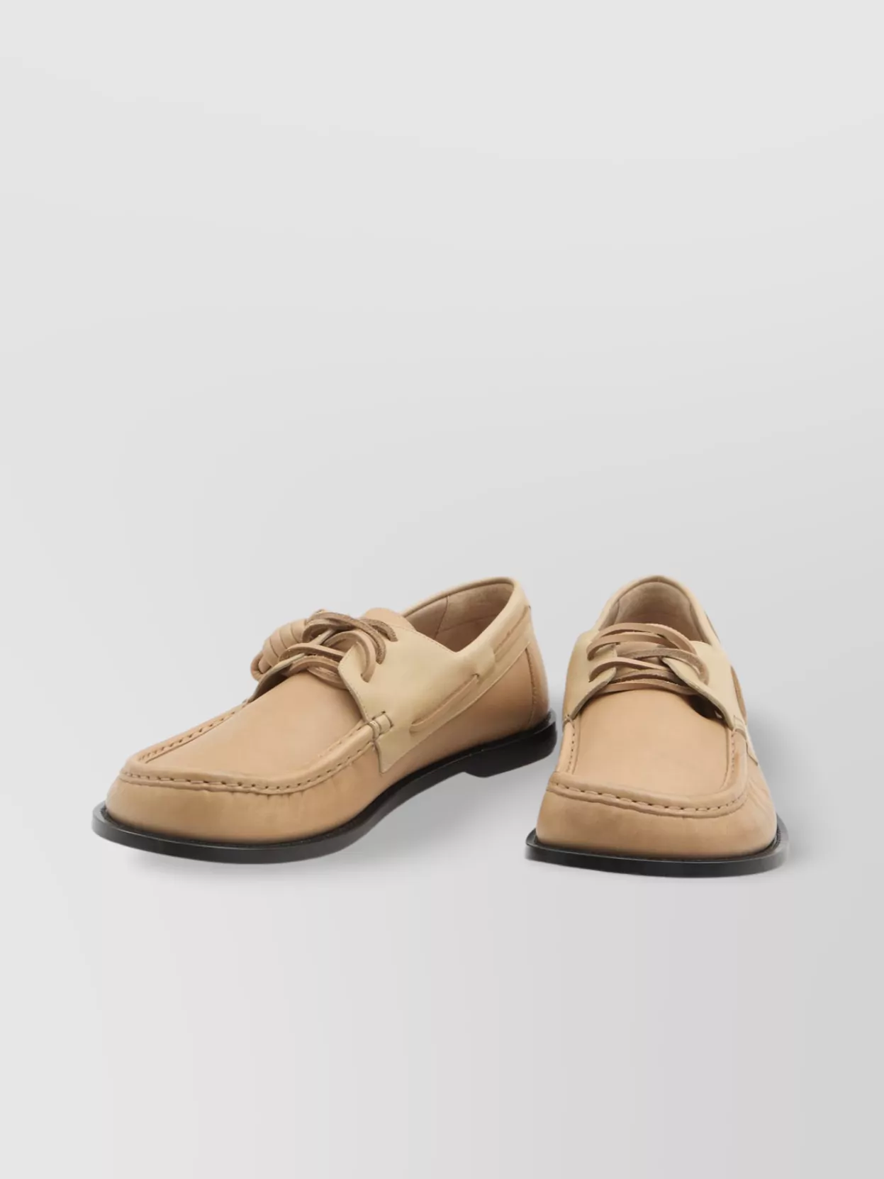 Loewe Raised Upper Boat Shoes With Spiral Knot