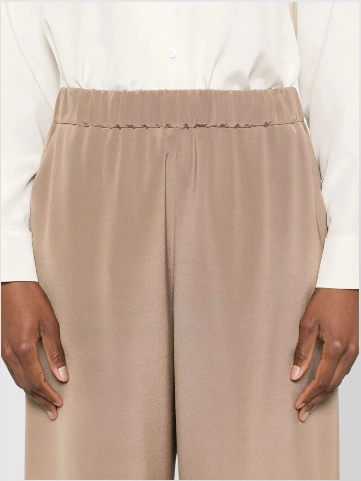 Max Mara Silk Wide-Leg Trousers