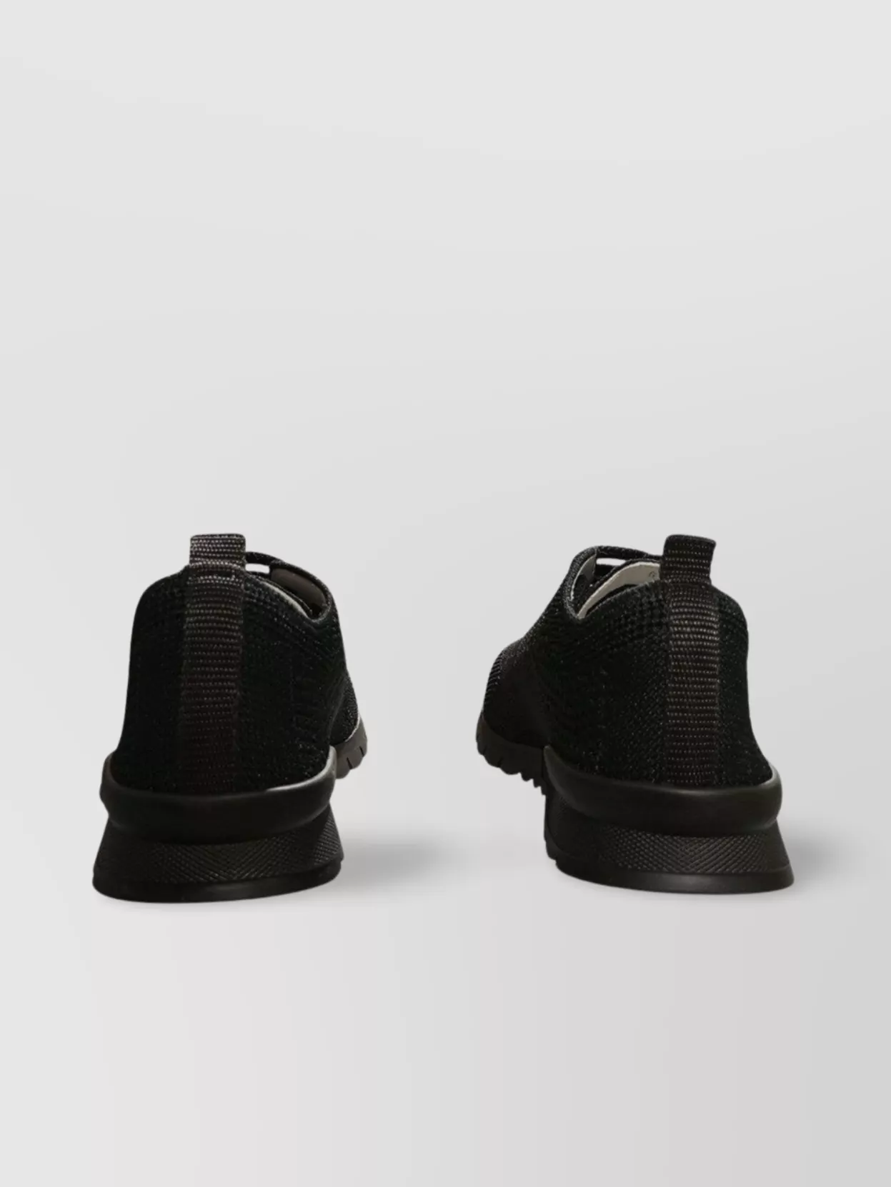 Kiton Knitted Almond Toe Sneakers With Heel Tab