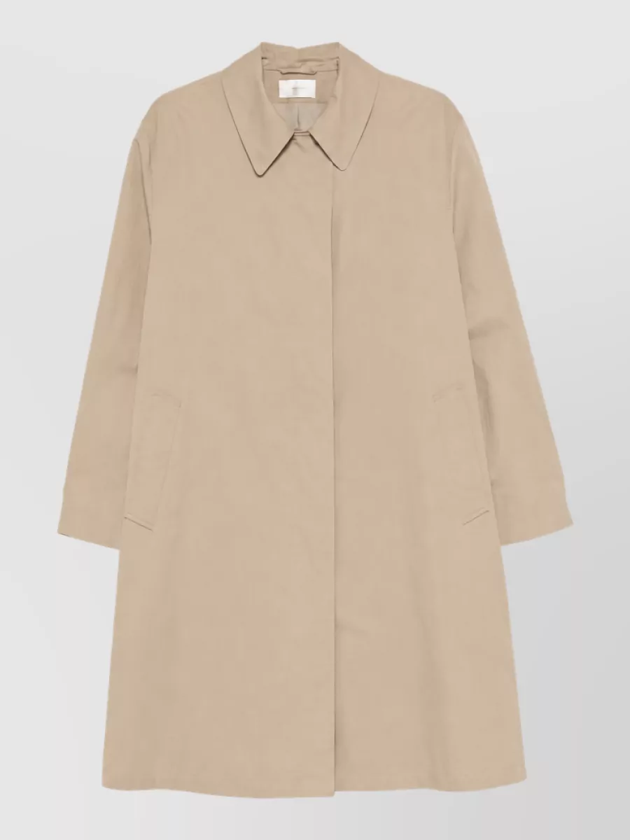 The Row Cotton Single-breasted Coat In Multi