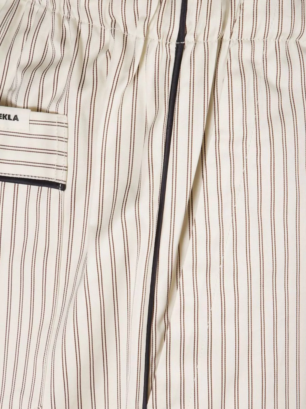 Tekla Organic Cotton Striped Pyjama Trousers
