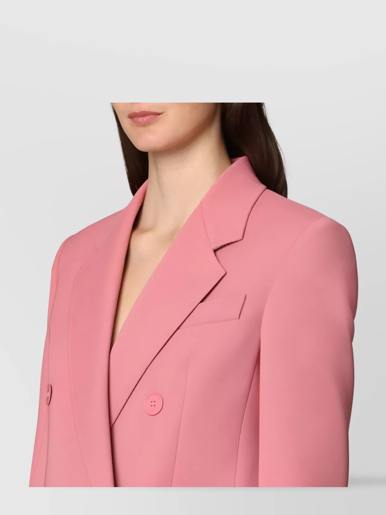 'S MAX MARA LAMELLA WOOL BLAZER DOUBLE-BREASTED