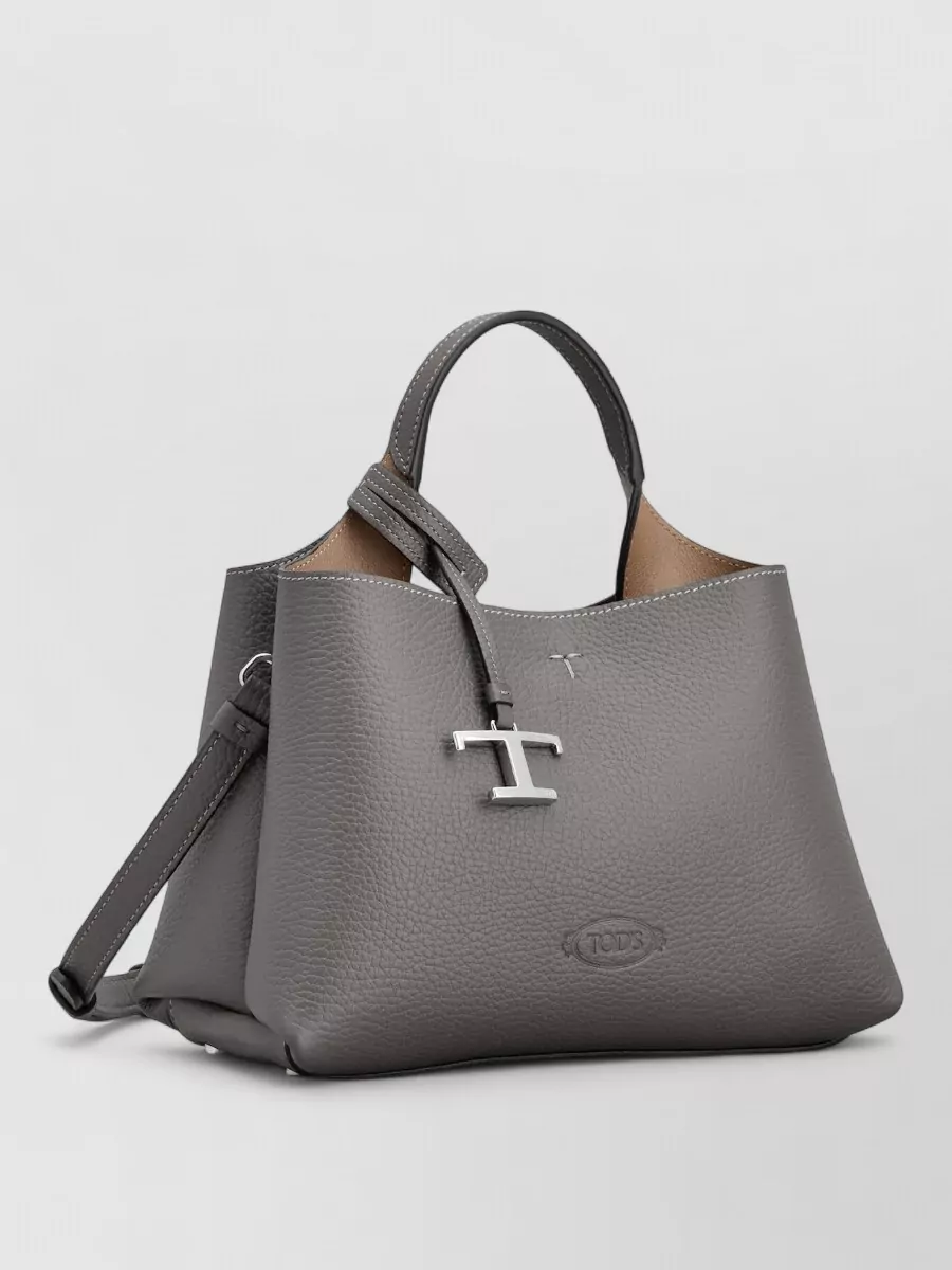 Tod's T Timeless Micro Leather Tote Bag