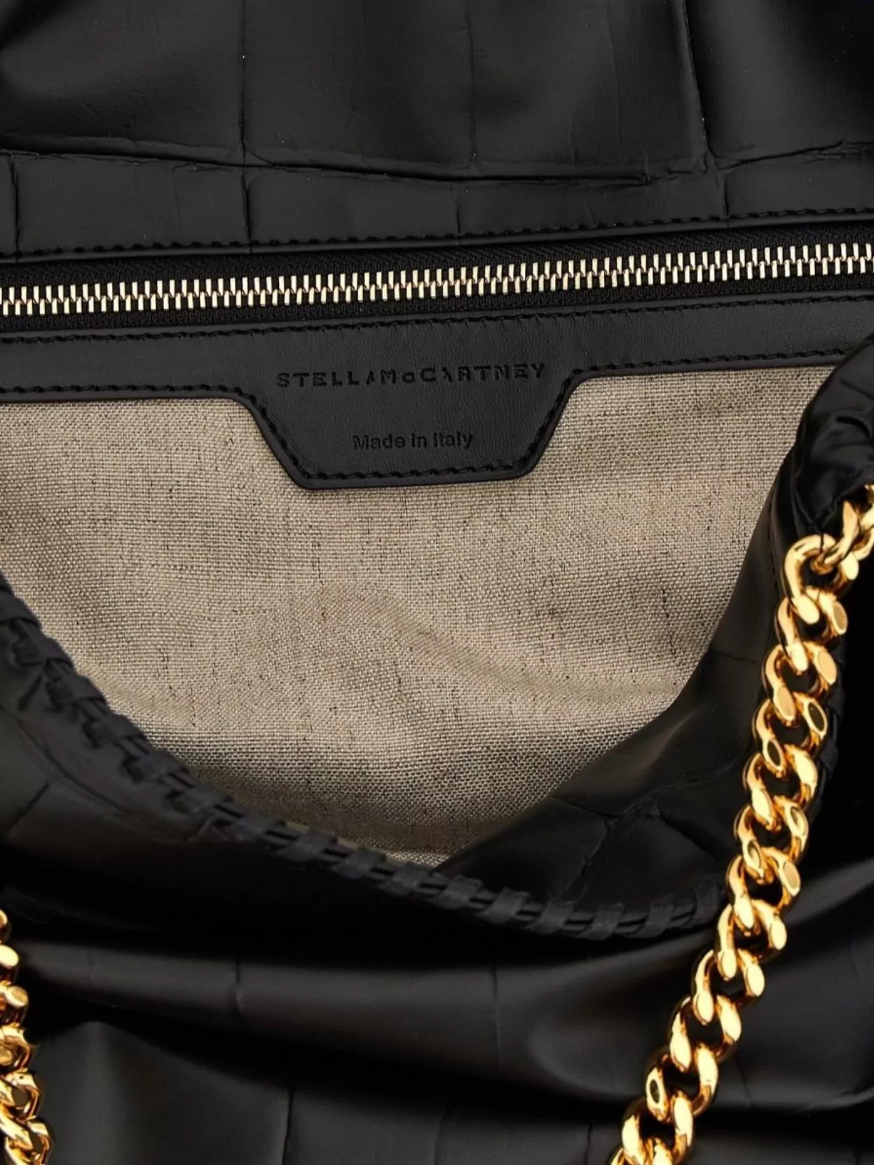 Stella Mccartney Large Quilted Chain Strap Shopping Bag