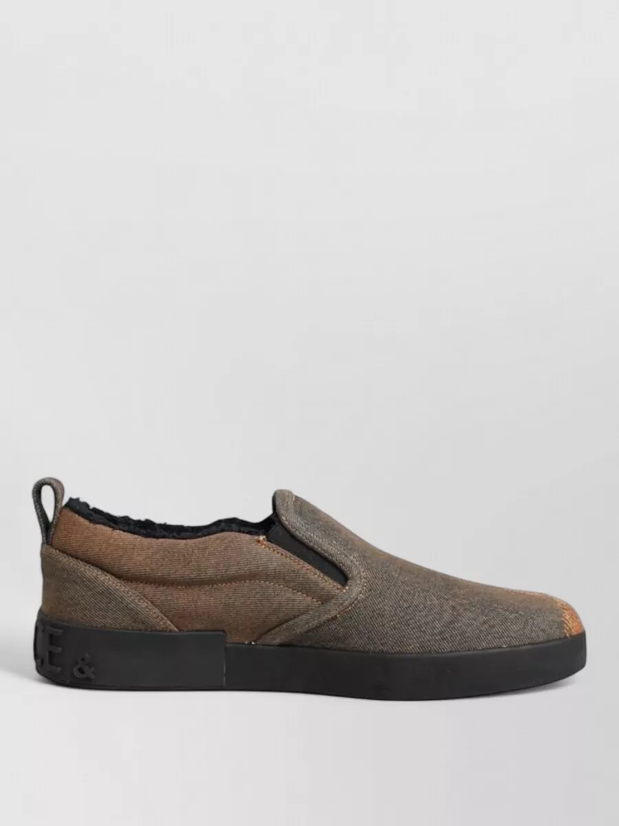 Dolce&Gabbana Cotton Slip-On Sneakers