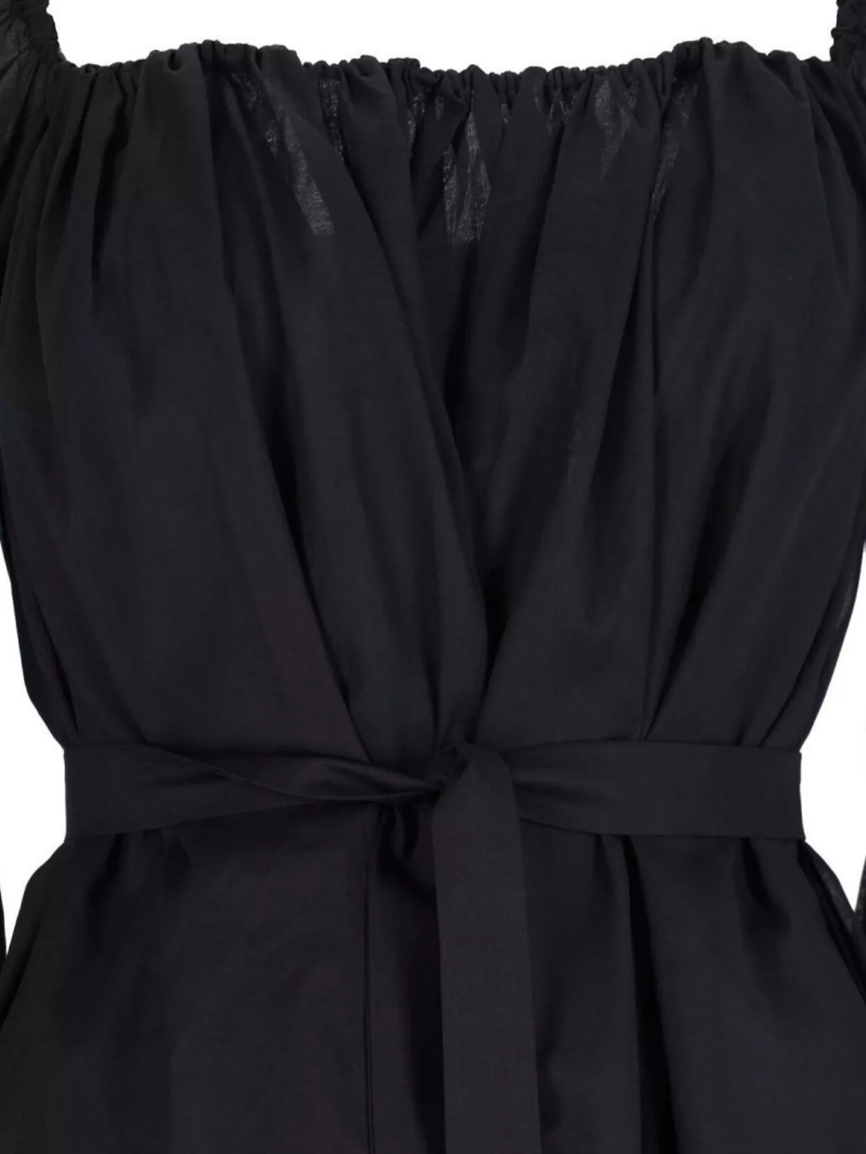 The Andamane Square Neckline Belted Waist Flared Cuffs