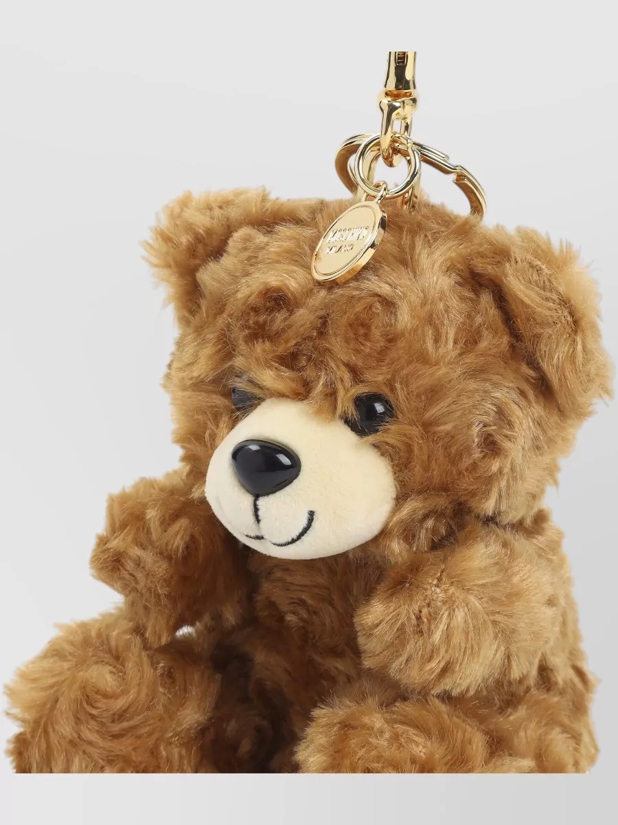 Moschino Keyring Teddy Bear Smiling Face Charm