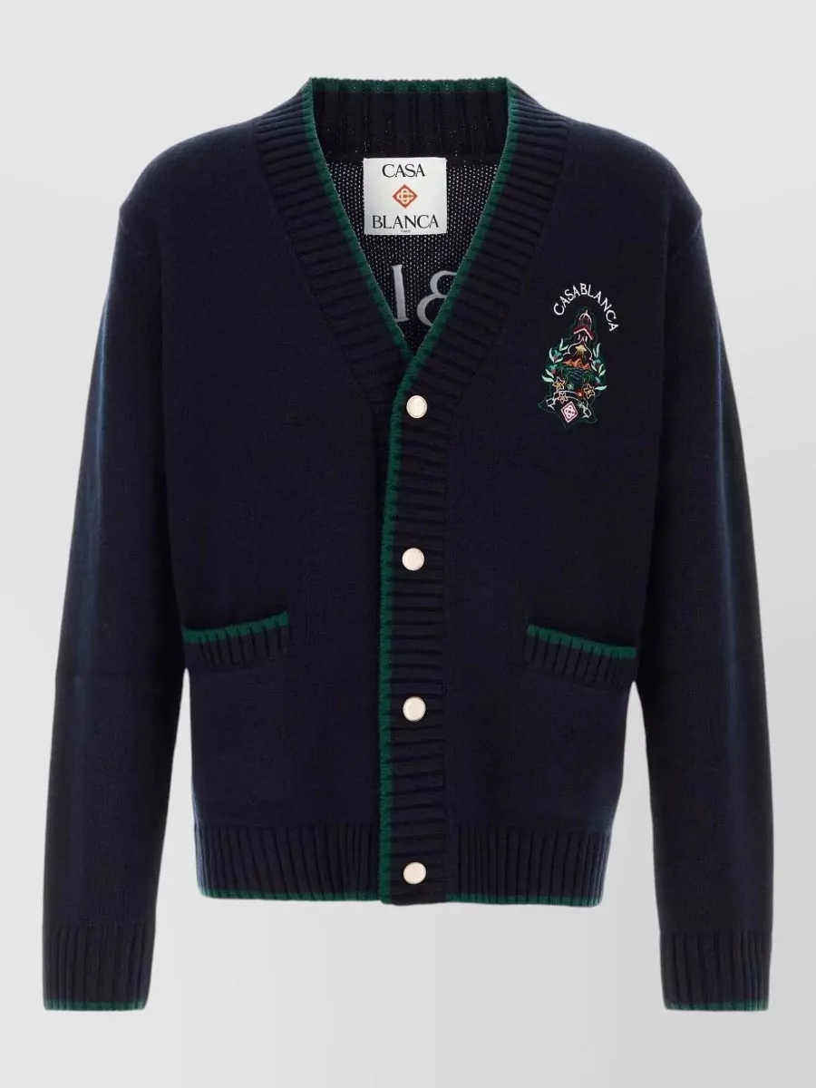Casablanca embroidered cardigan