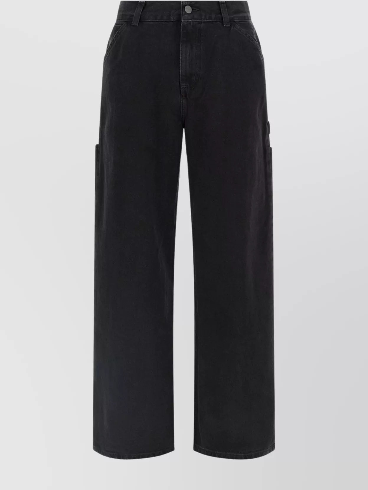 Carhartt Wide Leg Jeans With Side And Back Pockets In Brown