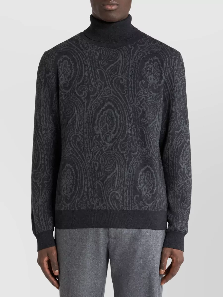 Etro Paisley Jacquard Wool Tank Top