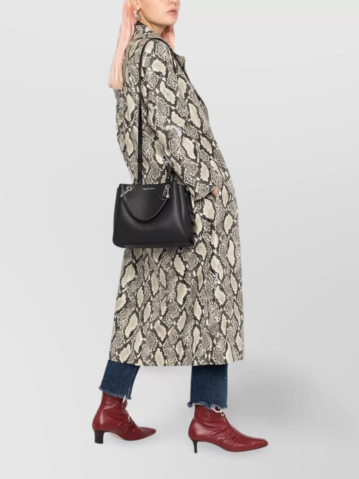 Emporio Armani Small Shopping Bag Chain Detail