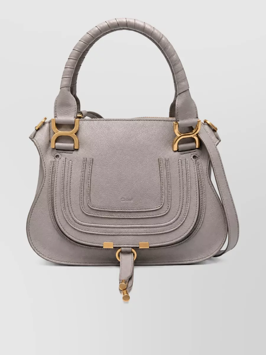 Chloé marcie calfskin leather shoulder bag