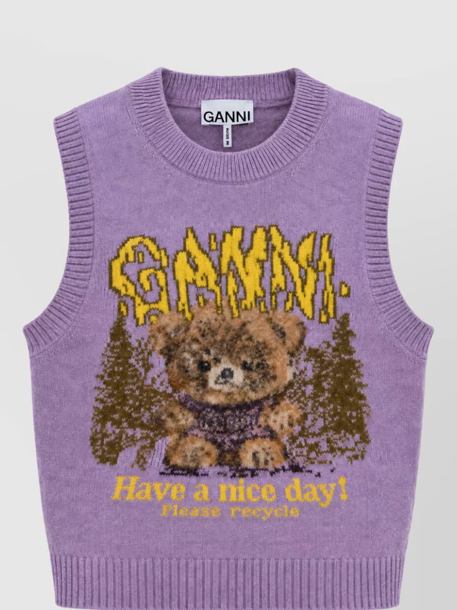 Ganni wool tank top