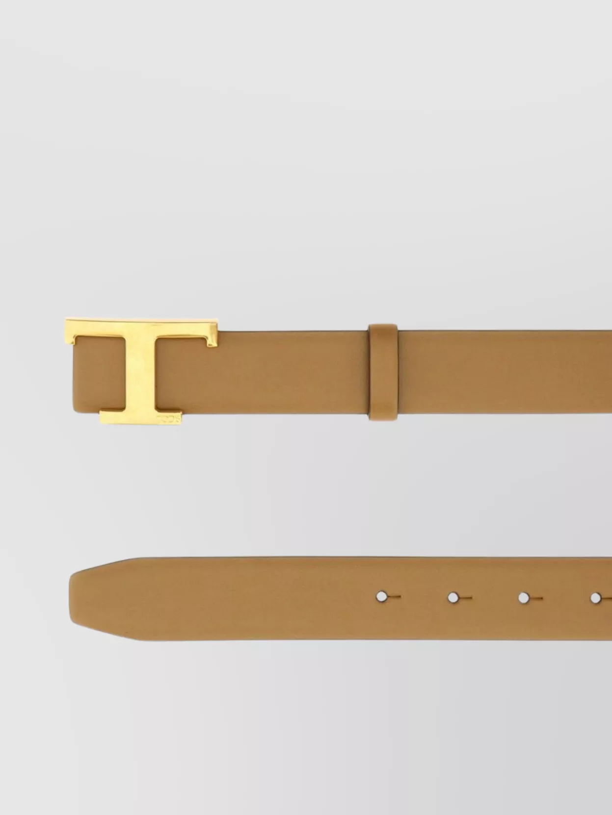 Tod's Leather Belt Adjustable Gold-Tone Buckle