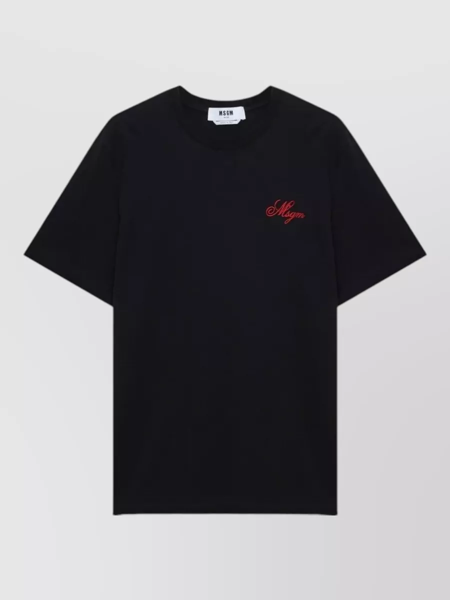 MSGM cotton logo-print t-shirt