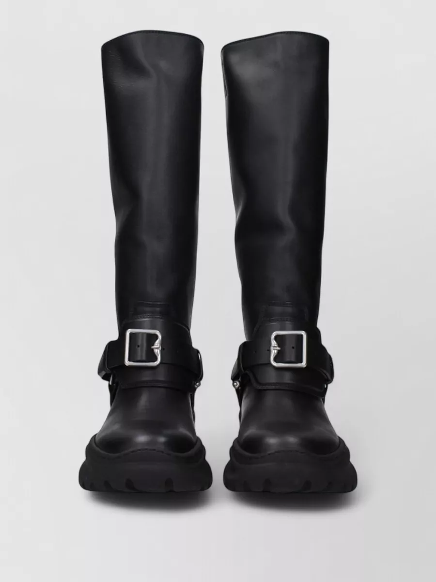 Burberry leather tall boots