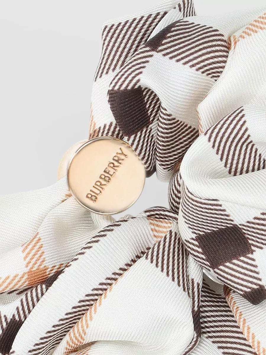 Burberry Hair Accessories Plaid Pattern Elastic Design