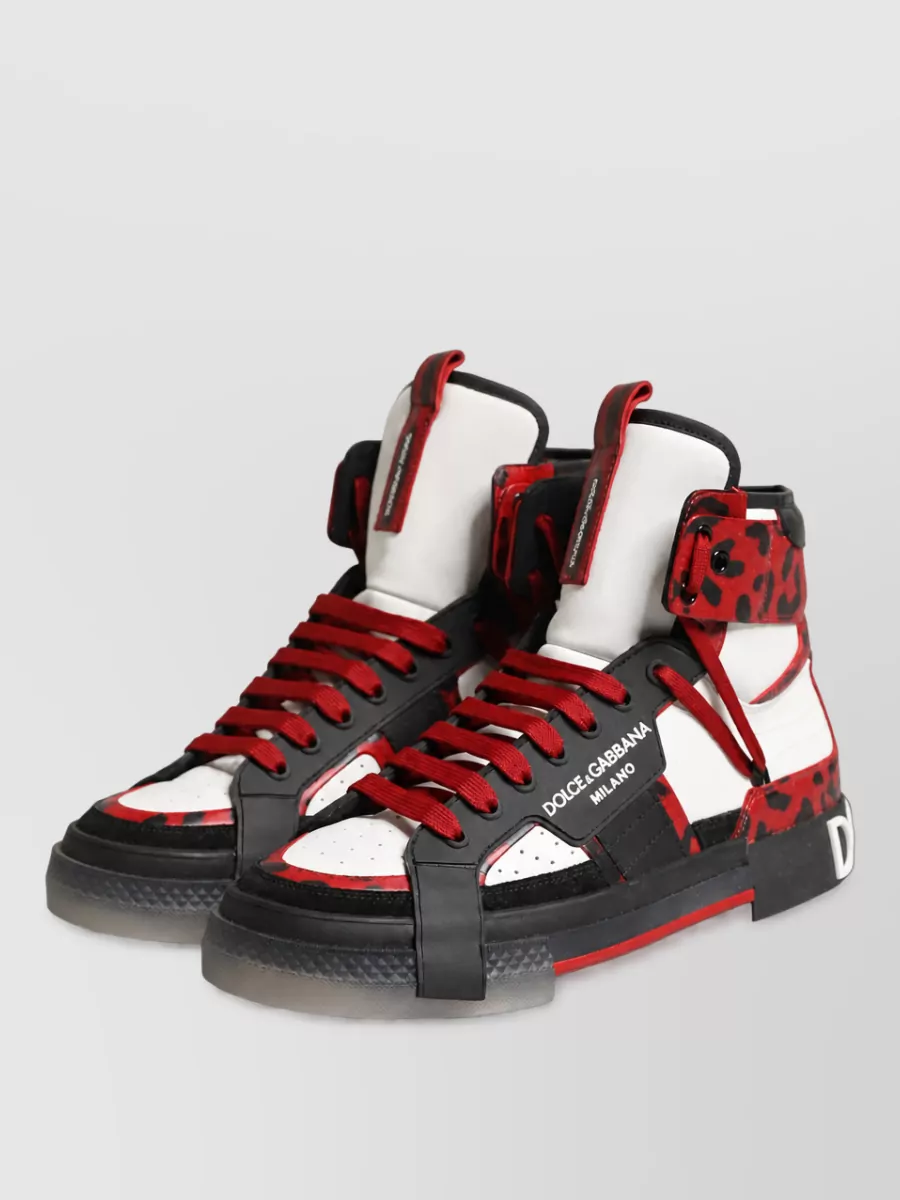 Dolce&Gabbana Leather High Top Boots