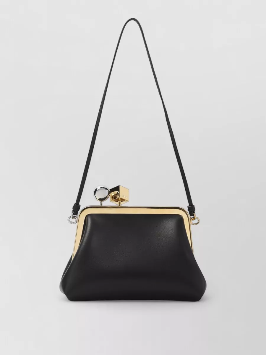 Jacquemus Le Rond Carré Leather Shoulder Bag