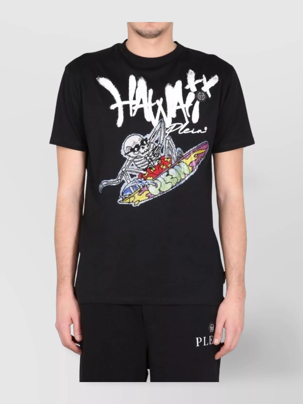 Philipp Plein Graphic Print Crew Neck T-Shirt