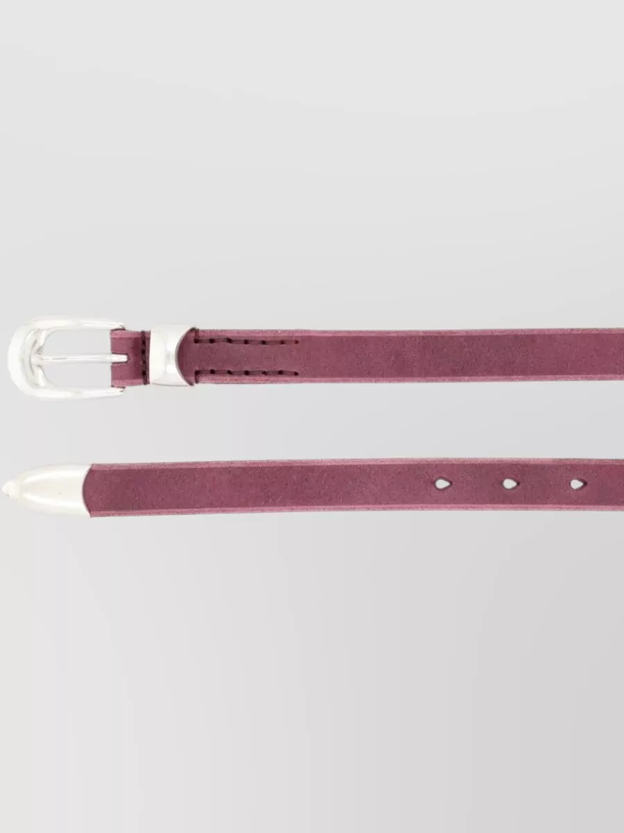 Our Legacy Slim Leather Belt Adjustable Length Design