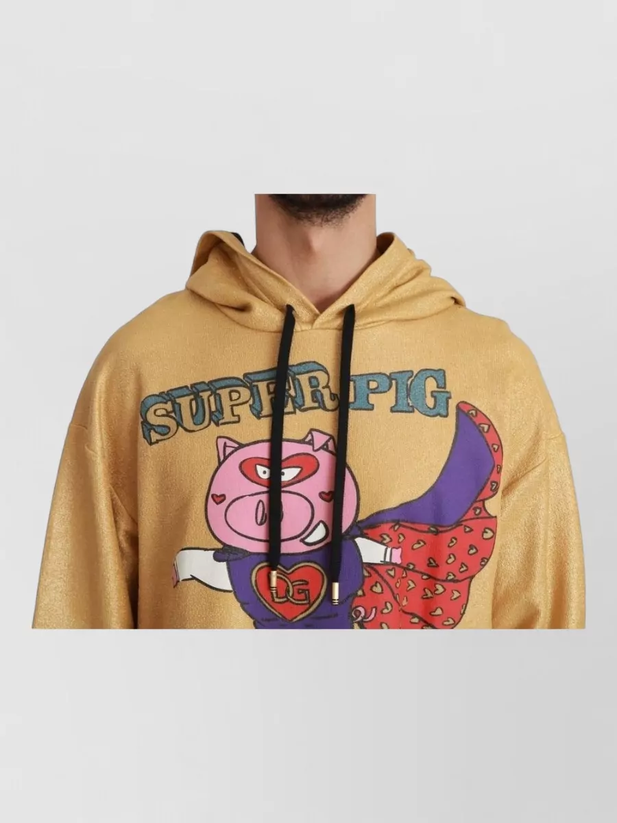 Dolce&Gabbana Printed Cotton Hooded Jacket