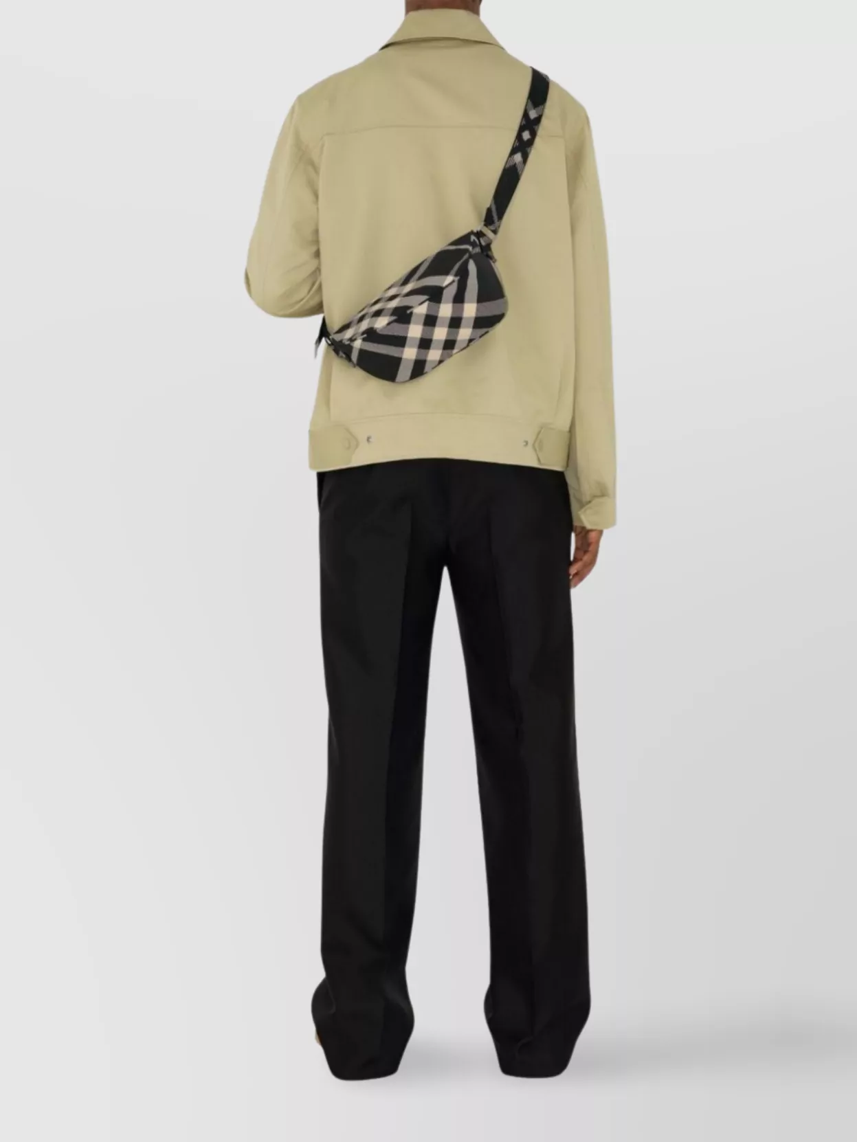 Burberry Check Pattern Messenger Bag