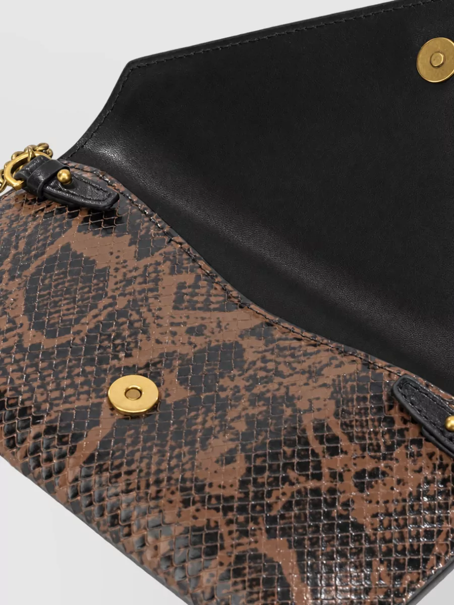 Pinko Mini Leather Clutch Bag