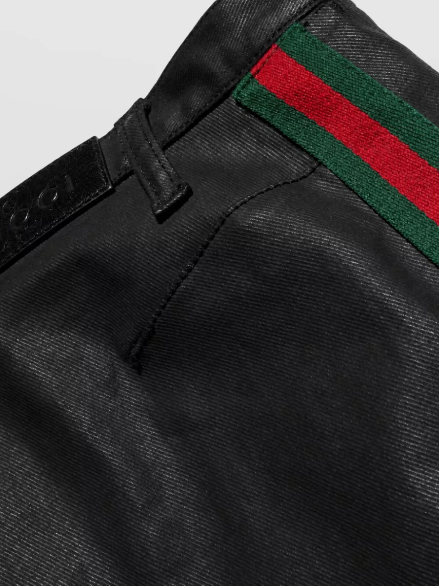 Gucci Silk Denim Straight-Leg Jeans