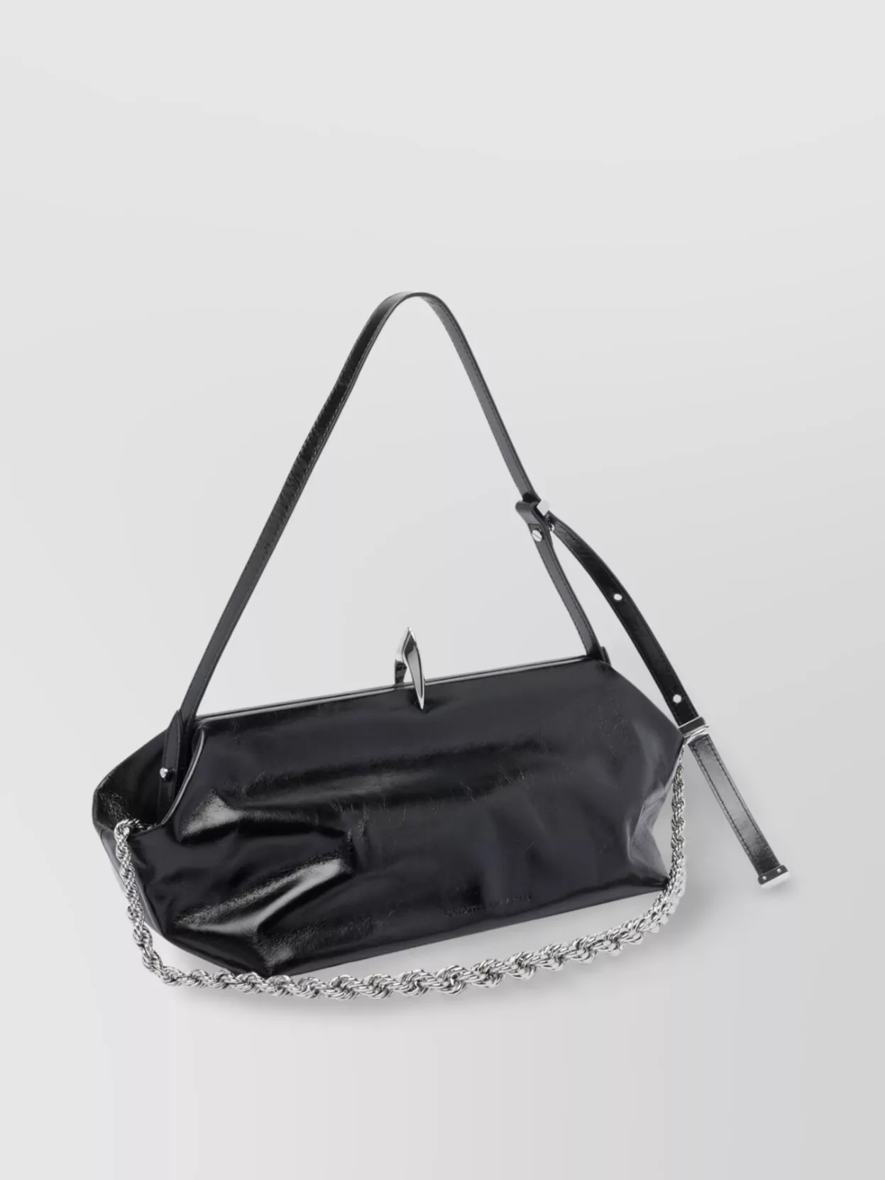 Benedetta Bruzziches Shoulder Bag Metallic Structured Shape