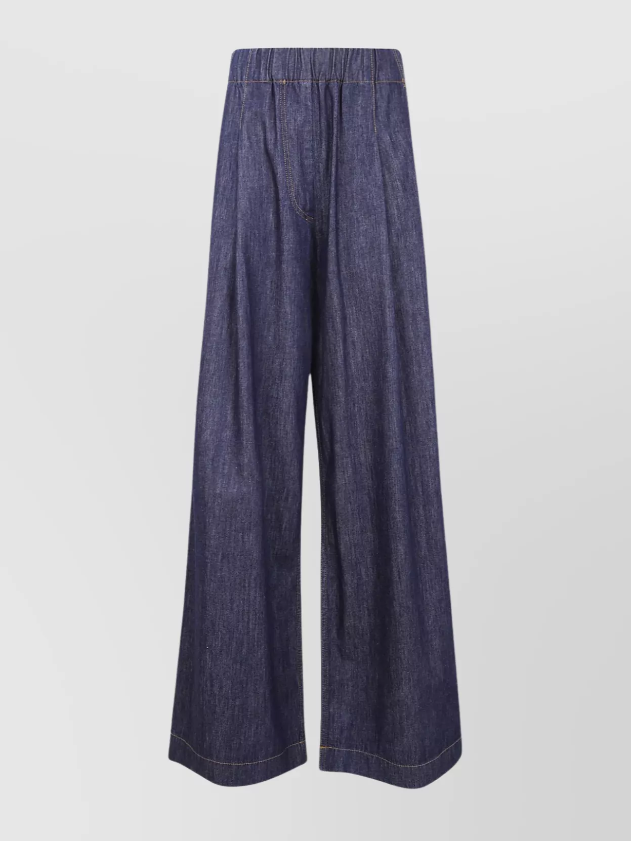 Dries Van Noten Wide Leg Denim Trousers And Pockets