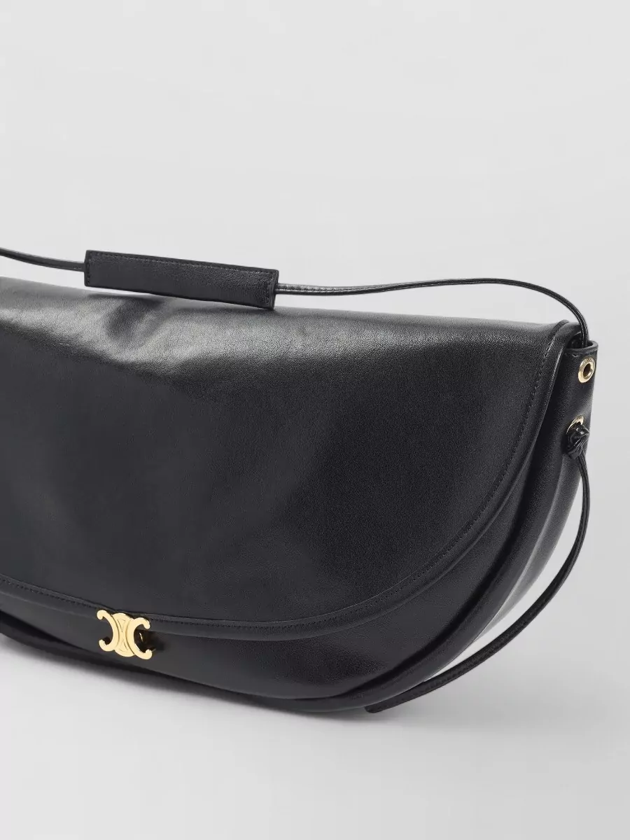 Celine Lamb Leather Shoulder Bag