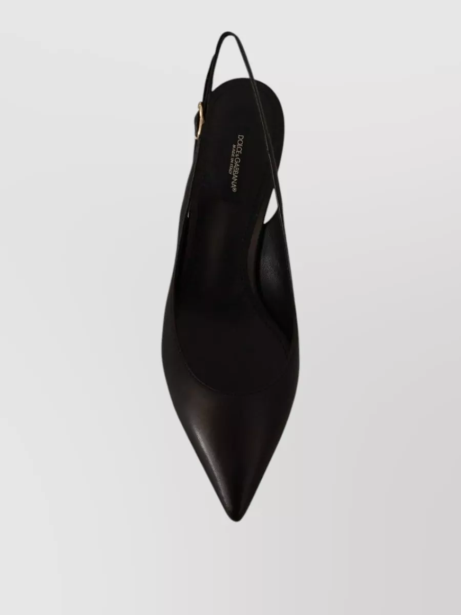 Dolce&Gabbana Leather Slingback Sandals