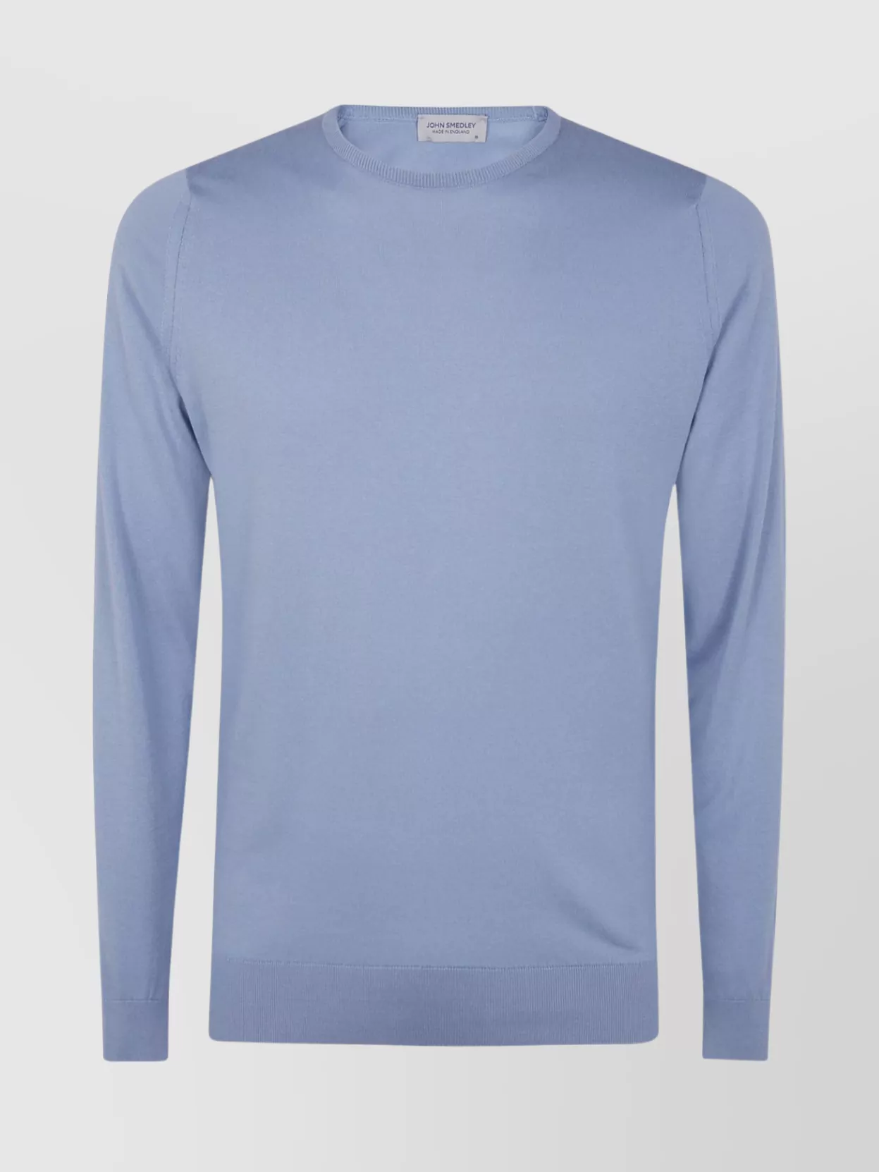 John Smedley Hatfield Long Sleeves Crewneck Pullover In Blue