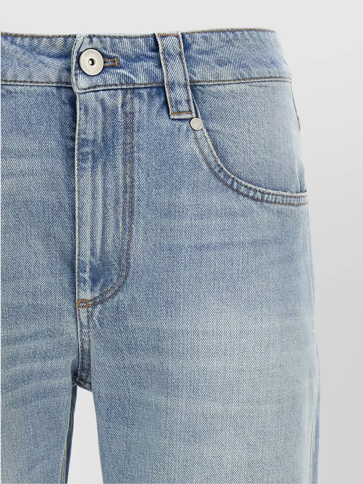 Brunello Cucinelli Straight Leg Jeans Light Blue In Blue
