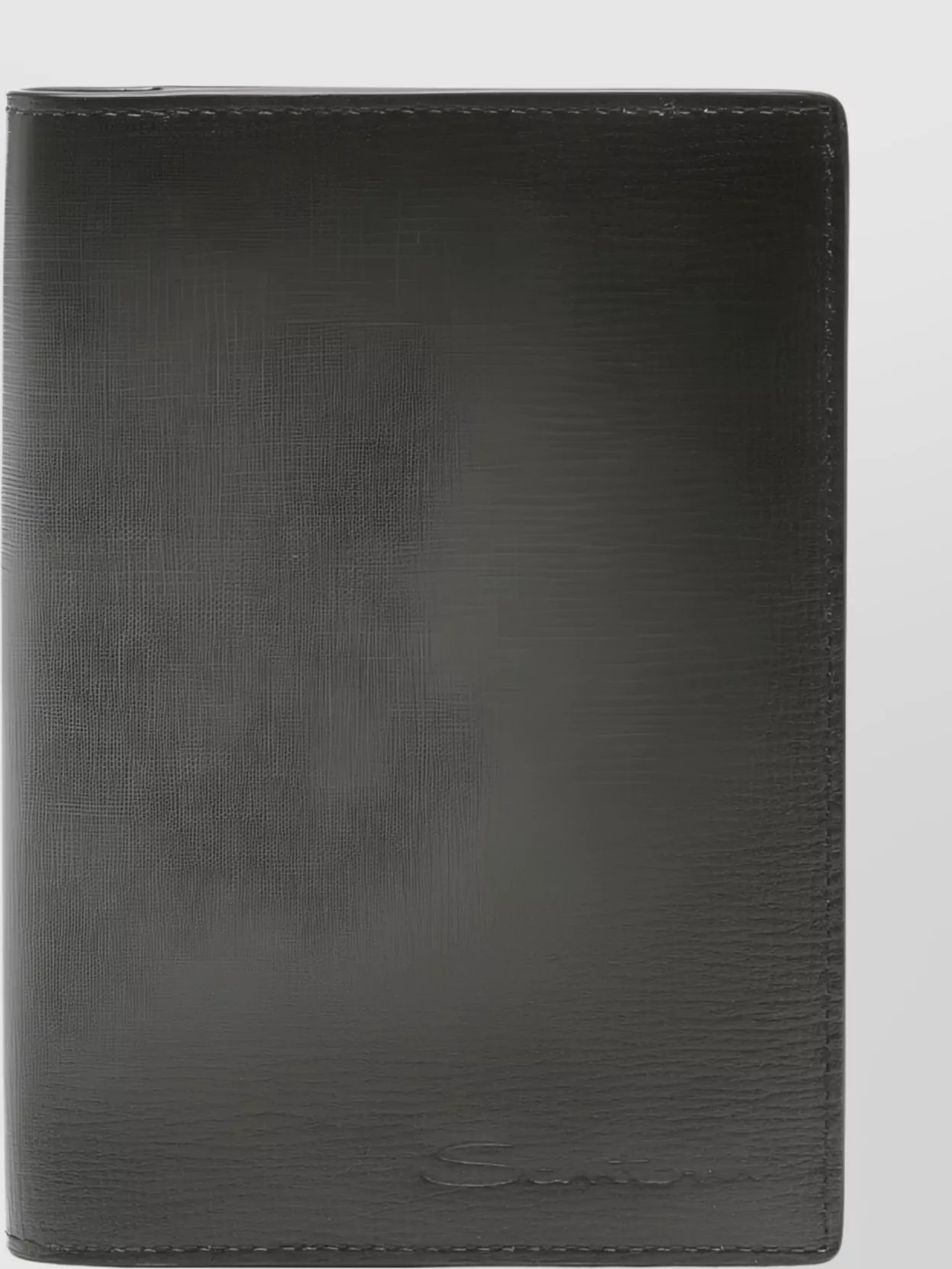 Santoni Textured Compact Wallet With Sleek Design