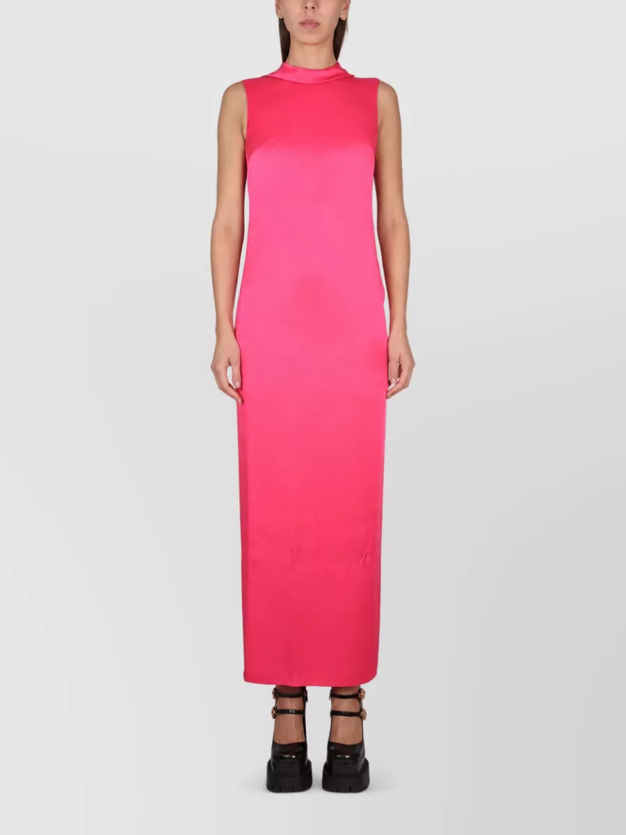 Versace ring-neckline maxi dress