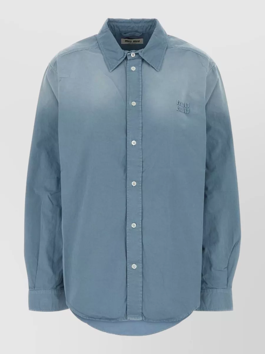 Miu Miu cotton oversized shirt