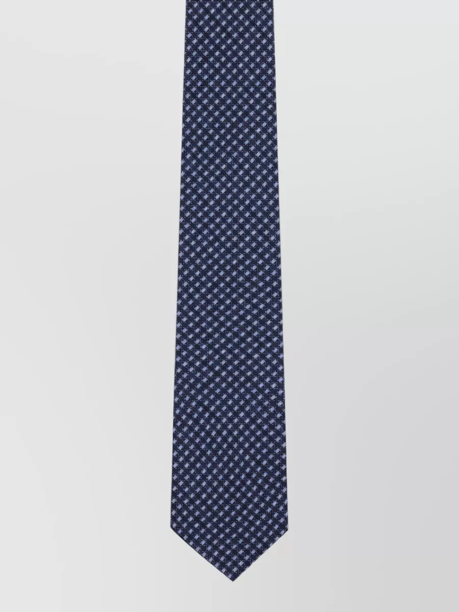 Corneliani embroidered silk tie