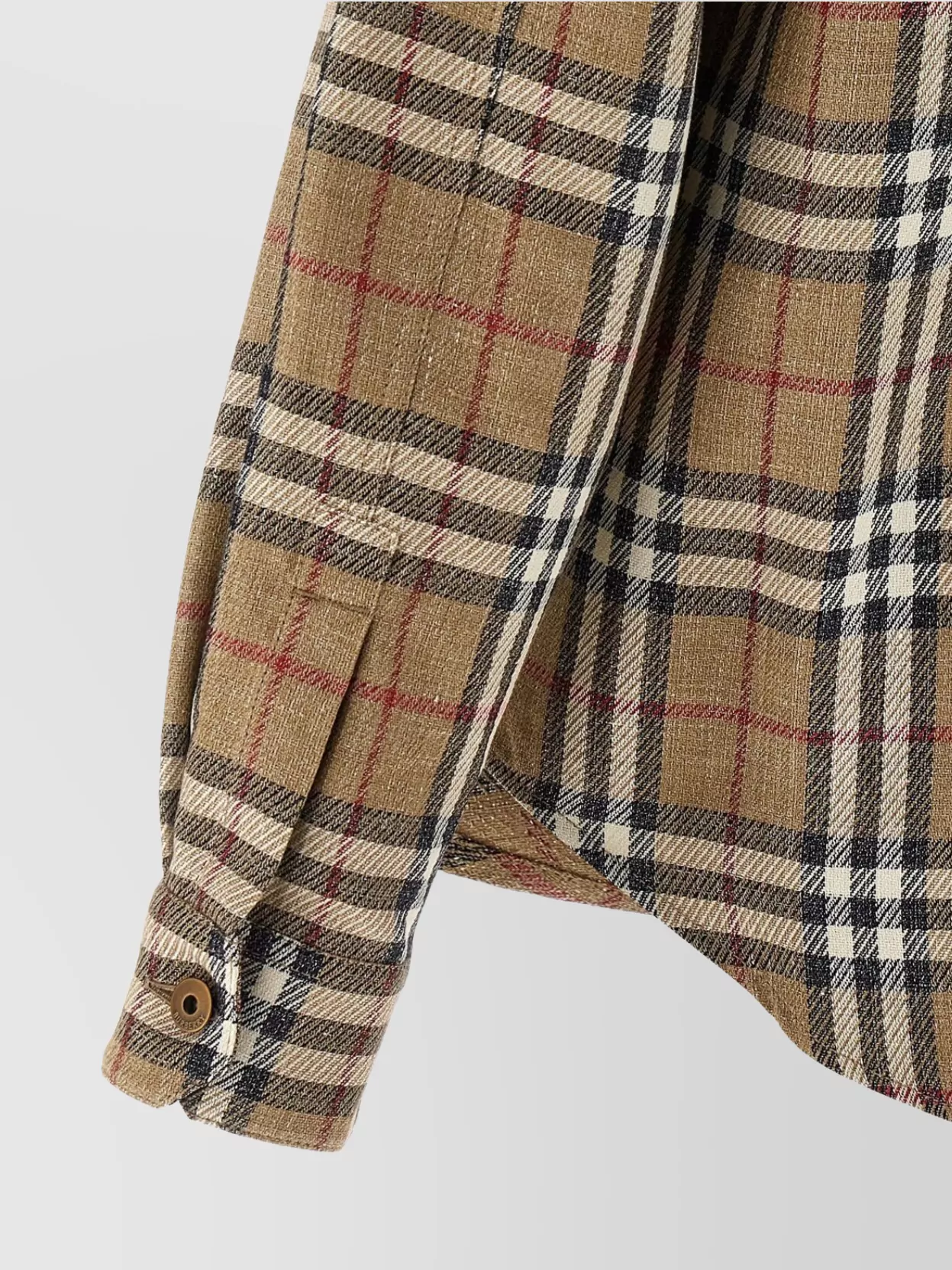 Shop Burberry Reversible Shirt With Collar And Pockets